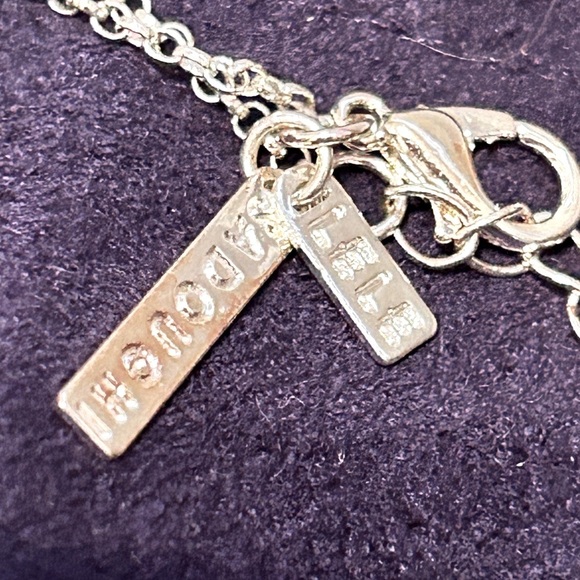 ✨Beautiful Delicate Rare Lele Sadoughi Silver Circle Necklace - Picture 10 of 16